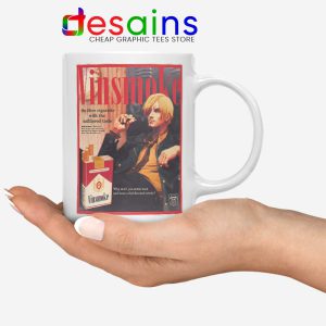 Vinsmoke Sanji Vintage White Mug One Piece Smoke Coffee Mugs