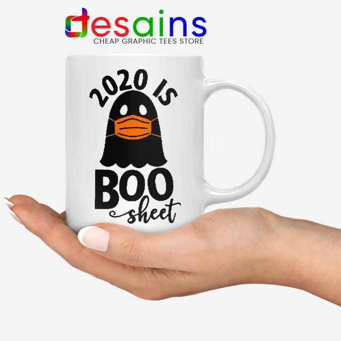 2020 is Boo Sheet White Mug Halloween COVID-19 Coffee Mugs