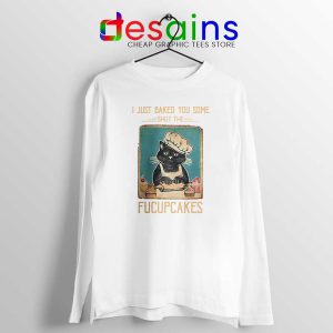 Black Cat Vintage White Long Sleeve Tee Shut The Fucupcakes