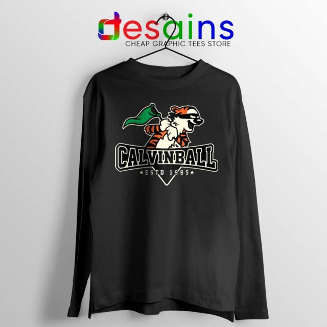 Buy Calvin Ball Long Sleeve Tee Calvin Hobbes Baseball 1