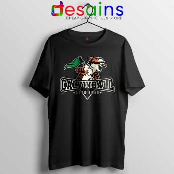 Calvin Ball Tshirt Calvin and Hobbes MLB Tee Shirts
