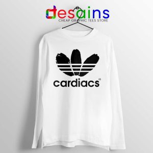 Cardiacs Three Stripes White Long Sleeve Tee Rock Band T-shirts