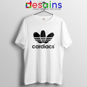 Cardiacs Three Stripes White Tshirt Rock Band Tee Shirts Adidas