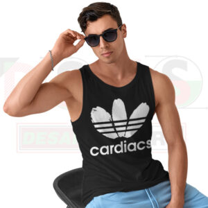 Cardiacs Trefoil Logo Tank Top – Vintage Adidas Parody
