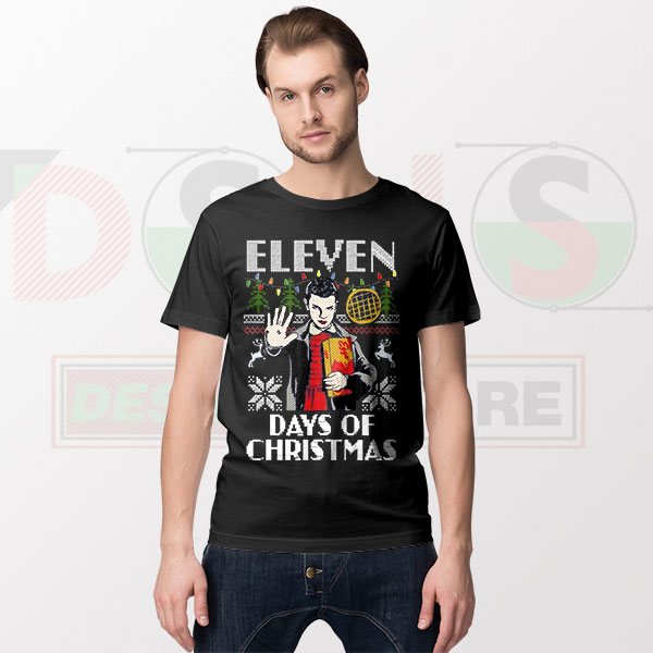 Eleven Days of Christmas Stranger Things T-Shirt