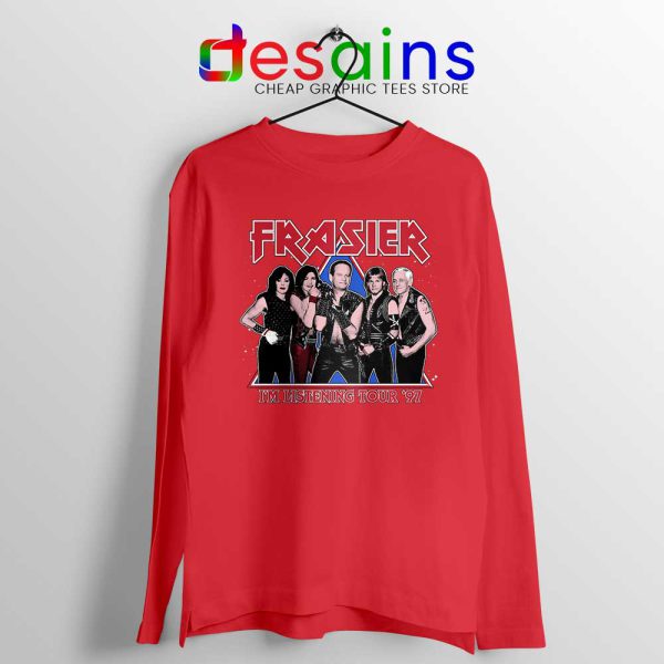 Frasier Sitcom Kiss Red Long Sleeve Tee Worldwide Tour 97