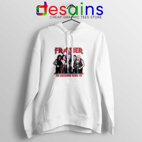 Frasier Sitcom Kiss White Hoodie Worldwide Tour 97 Jacket