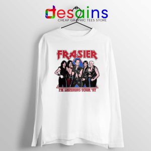 Frasier Sitcom Kiss White Long Sleeve Tee Worldwide Tour 97