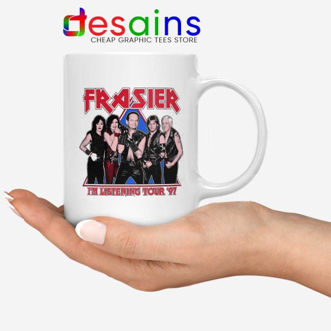 Frasier Sitcom Kiss White Mug Worldwide Tour 97 Coffee Mugs