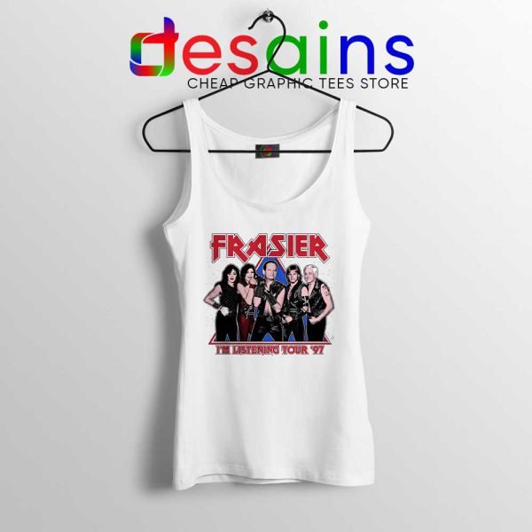 Frasier Sitcom Kiss White Tank Top Worldwide Tour 97 Tops