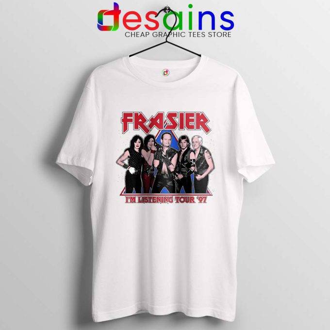 Frasier Sitcom Kiss White Tshirt Worldwide Tour 97 Tee Shirts