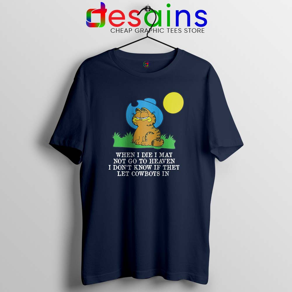 Garfield Funny T-shirt Cowboy Garfield Unisex T-shirt
