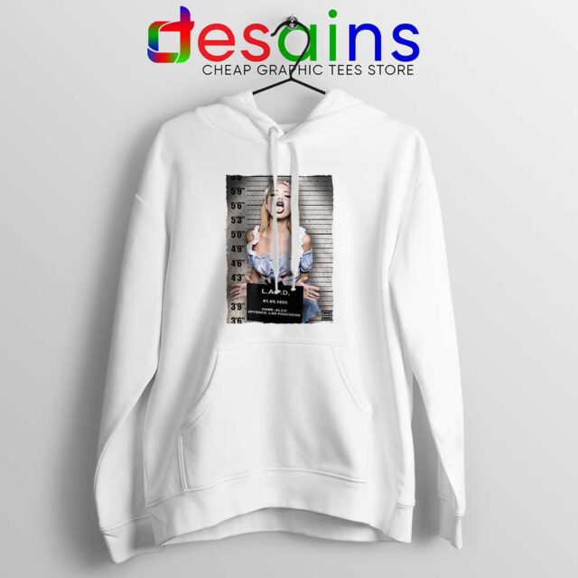 Hot Sexy Alice Mugshot Hoodie LSD MDMA DMT Xtc Trippy