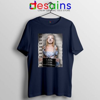 Hot Sexy Alice Mugshot Navy Tshirt LSD MDMA DMT Xtc Trippy Tees