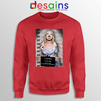 Hot Sexy Alice Mugshot Red Sweatshirt LSD MDMA DMT Xtc Trippy