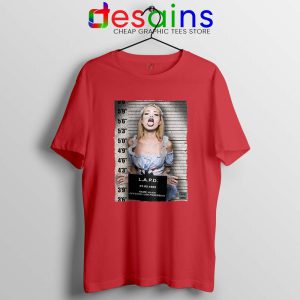 Hot Sexy Alice Mugshot Red Tshirt LSD MDMA DMT Xtc Trippy Tees