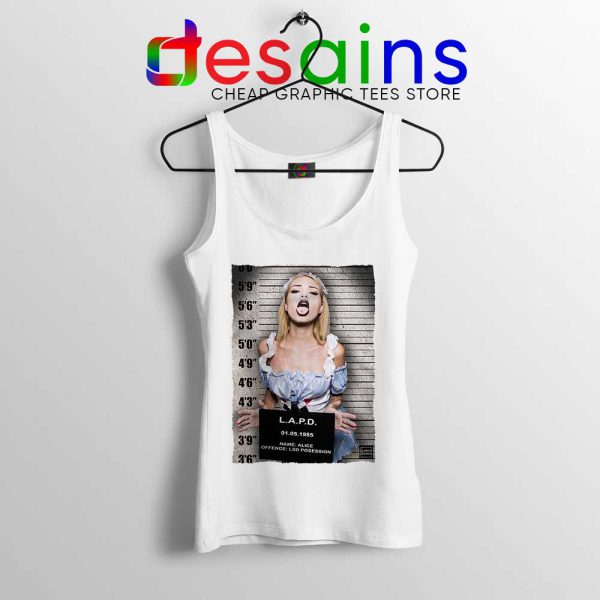 Hot Sexy Alice Mugshot Tank Top LSD MDMA DMT Xtc Trippy