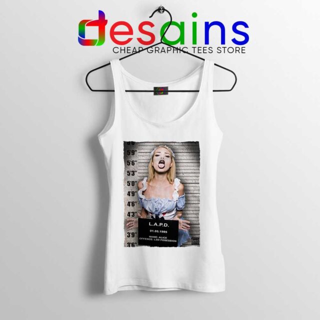 Hot Sexy Alice Mugshot Tank Top LSD MDMA DMT Xtc Trippy