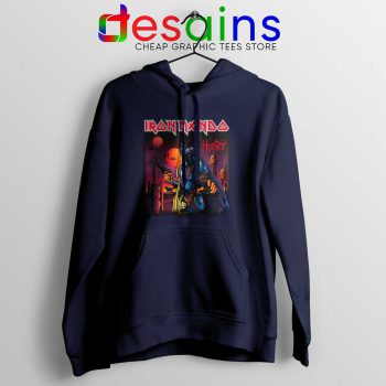 Iron Maiden Mando Navy Hoodie The Mandalorian Band Jacket