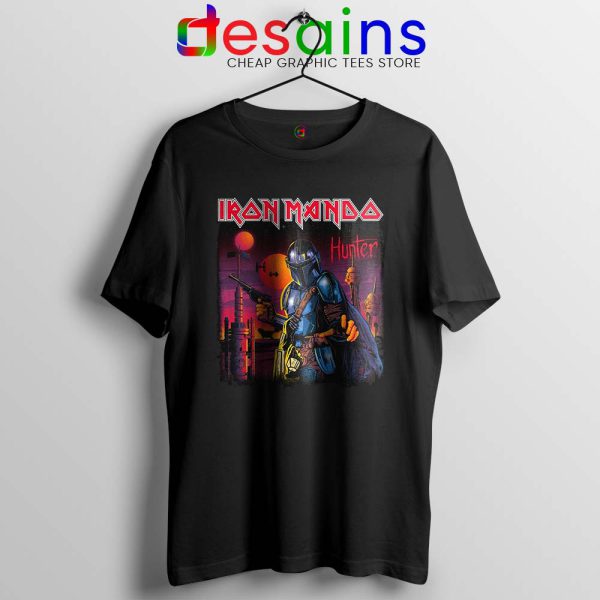 Iron Maiden Mando Tshirt The Mandalorian Band Tee Shirts