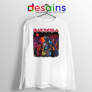 Iron Maiden Mando White Long Sleeve Tee The Mandalorian T-shirts