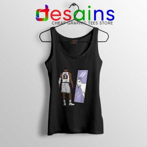 LeBron James Mirror GOAT Black Tank Top Los Angeles Lakers Tops