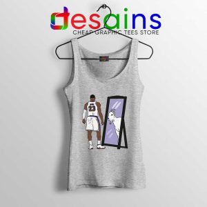 LeBron James Mirror GOAT Sport Grey Tank Top Los Angeles Lakers Tops