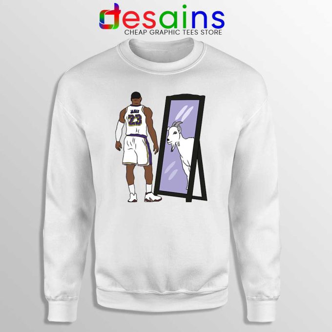 LeBron James Mirror GOAT Sweatshirt Los Angeles Lakers Sweaters