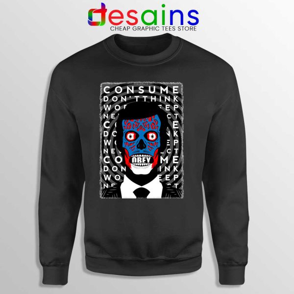 Obey Face Sweatshirt Terror Halloween Movie Sweaters