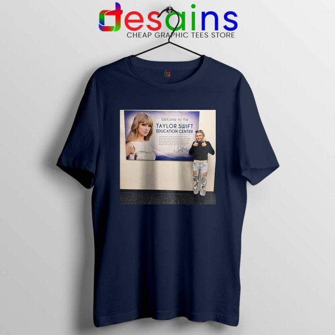 Phoebe and Taylor Swift Navy Tshirt Education Center Friends Tees