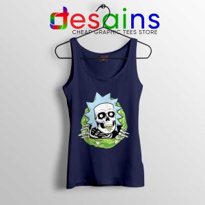 Rick Sanchez Ripper Navy Tank Top Rick and Morty Ripped Tops