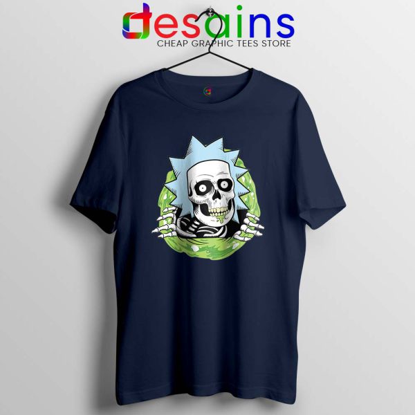 Rick Sanchez Ripper Navy Tshirt Rick and Morty Ripped Tee Shirts