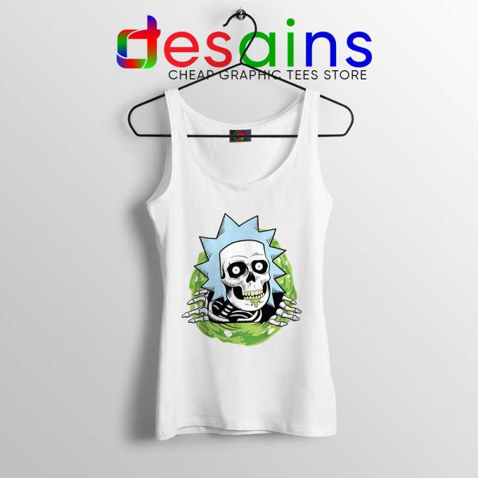 Rick Sanchez Ripper White Tank Top Rick and Morty Ripped Tops