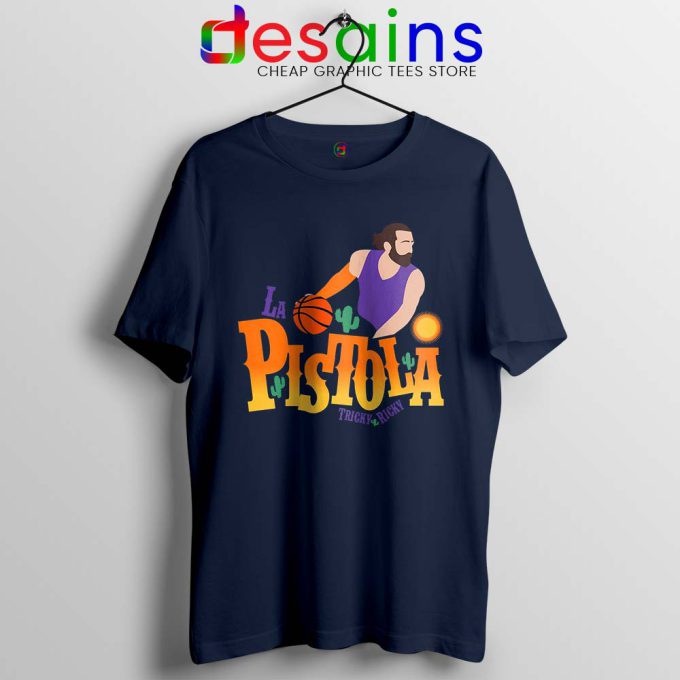 Rubio La Pistola Navy Tshirt Ricky Rubio Phoenix Suns Tee Shirts