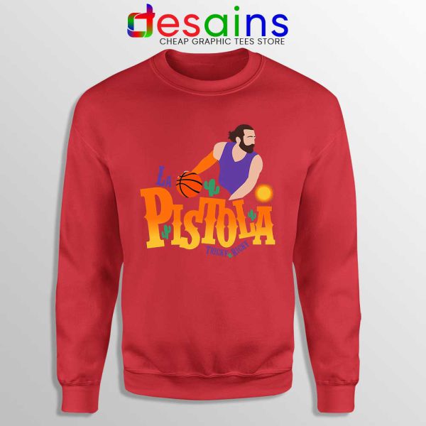 Rubio La Pistola Red Sweatshirt Ricky Rubio Phoenix Suns NBA