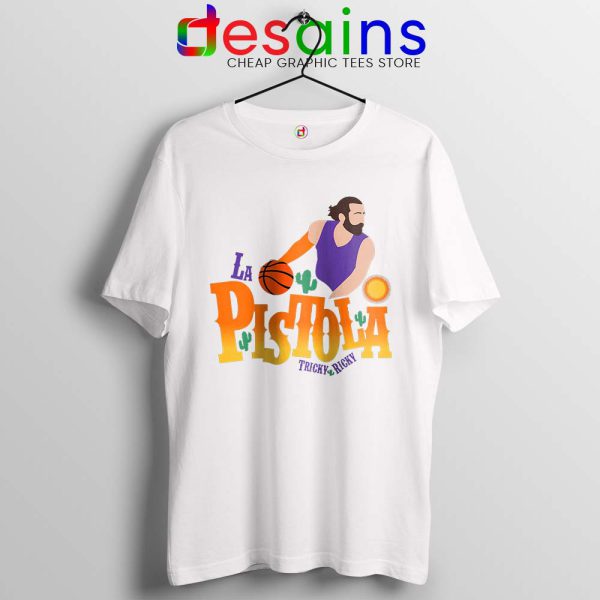 Rubio La Pistola White Tshirt Ricky Rubio Phoenix Suns Tee Shirts