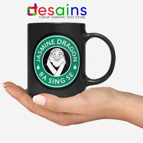 The Jasmine Dragon Black Mug Uncle Iroh Avatar Coffee Mugs