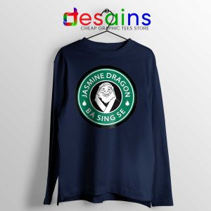 The Jasmine Dragon Navy Long Sleeve Tee Iroh Avatar Merch T-shirts