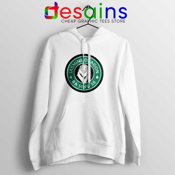 The Jasmine Dragon White Hoodie Uncle Iroh Avatar Starbucks Jacket