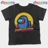 Among Us Impostor Kids Tshirt Vintage Game Youth Tees