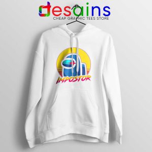 Among Us Impostor White Hoodie Funny Impostor Meme Jacket