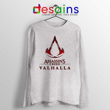 Assassins Creed Valhalla Sport Grey Long Sleeve Tee Adventure Game