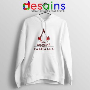 Assassins Creed Valhalla White Hoodie Adventure Game Jacket