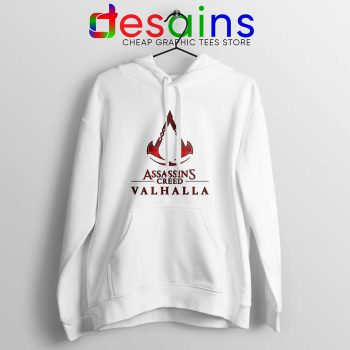 Assassins Creed Valhalla White Hoodie Adventure Game Jacket