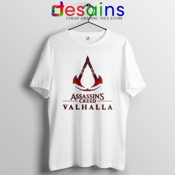 Assassins Creed Valhalla White Tshirt Adventure Game Tee Shirts