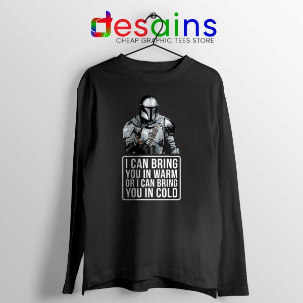 Badass Quotes Mandalorian Black Long Sleeve Tee Disney Star Wars