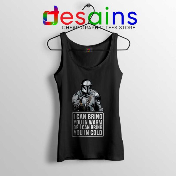 Badass Quotes Mandalorian Black Tank Top Disney Star Wars Tops