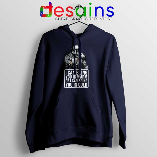 Badass Quotes Mandalorian Navy Hoodie Disney Star Wars Jacket