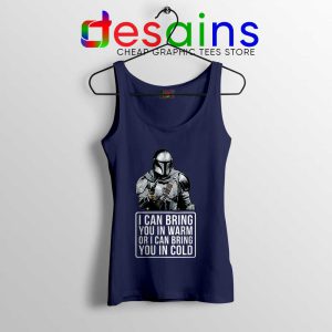 Badass Quotes Mandalorian Navy Tank Top Disney Star Wars Tops