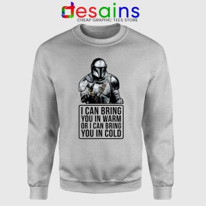 Badass Quotes Mandalorian Sport Grey Sweatshirt Disney Star Wars